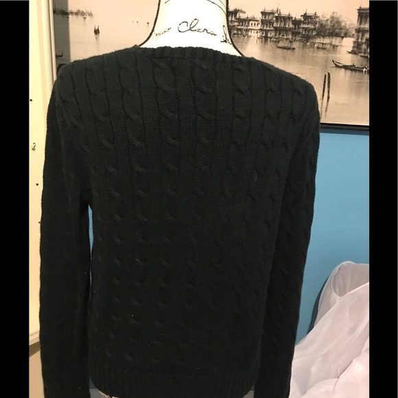 Ralph Lauren Sport Black Sweater 100% cotton - Picture 4 of 4